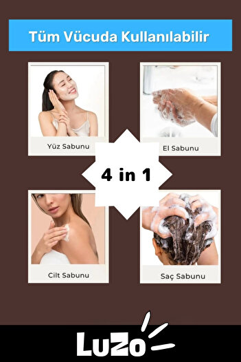 LuZo Premium Series 100% Natural Organic Facial Hair Body Skin Balancing Collagen Effective African Soap 2 Pieces