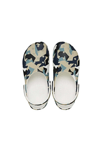 Crocs White Geo Camo Clog