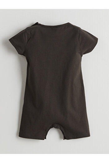 LC Waikiki Crew Neck Printed Baby Boy Jumpsuit