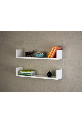 UnicUtil Wall Shelf, UnicUtil, 64 x 15 x 24 cm, White