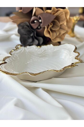 MD MİMOZA DEKOR Albero Oval Salad Bowl 38 cm