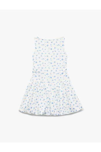 Koton Sleeveless Crew Neck Floral Dress