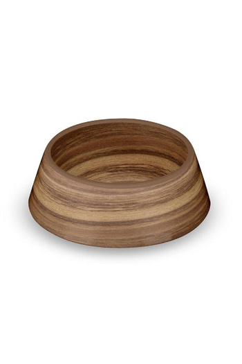 Tarhong Acacia Wood Melamine Pet Bowl, 7.8" x 7.8" x 2.5"