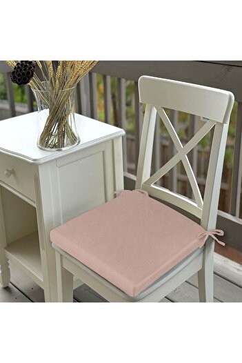 HomeBerry 2-Piece Linen Laced Chair Cushion Tile 40 X 40 cm