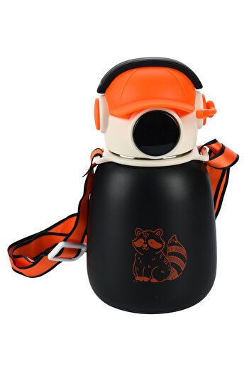 Emofom Gamer Thermos Flask 500 ml Stainless Steel Water Bottle with Straw Children's Water Bottle