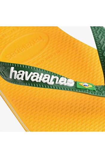 Havaianas Brasil Logo Erkek Sarı Terlik