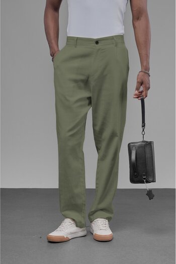 king brich Pleated Baggy Fit Trousers
