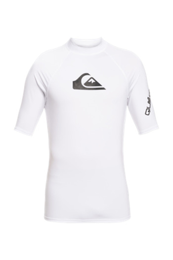 Quiksilver All Time Uv Protection Short Sleeve Children's Swimsuit Eqbwr03212-White