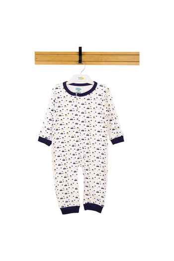 Babies Basic 100% Cotton Printed Long Sleeves Jumpsuit/Romper/Sleepsuit for babies