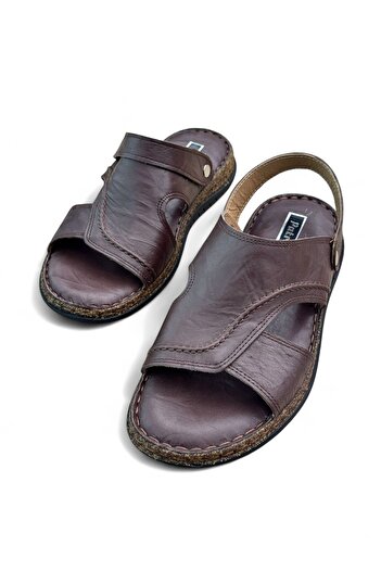 PATRON SHOES Men's Genuine Leather Back Slip Slippers