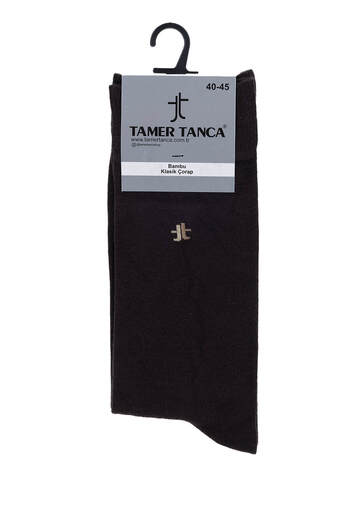 Tamer Tanca Men's Bamboo Brown Classic Socks