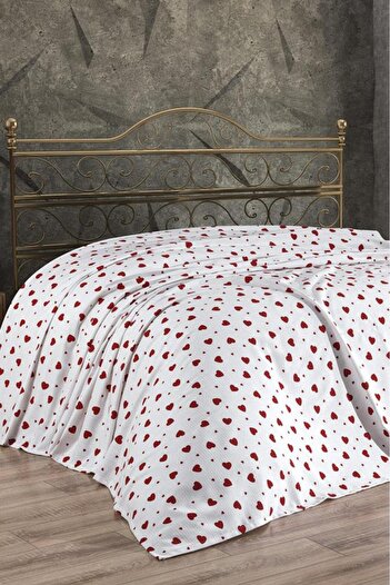Çeyiz Diyarı My Heart Single 100% Cotton 160X240 cm Single Pique