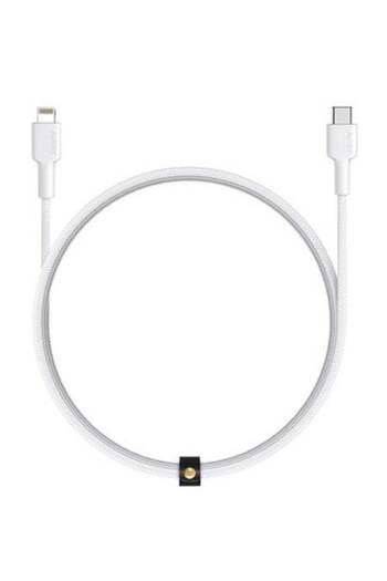 AUKEY Braided Nylon Sync & Charge Mfi Cable Usb-c To Lightning 1.8m Ncl2 White
