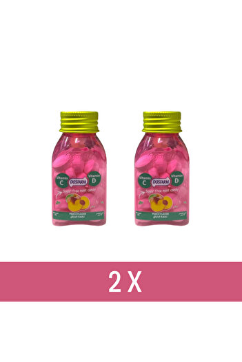 DOSFARM Sugar-free peach flavored vitamin candy | Pack of 2