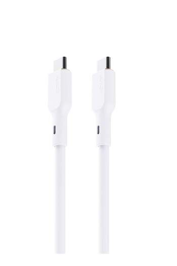 AUKEY 1M 240W Silicone USB C to USB C Cable - White