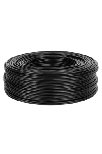 OEM 2RCA CABLE 4MM BLACK ROLL