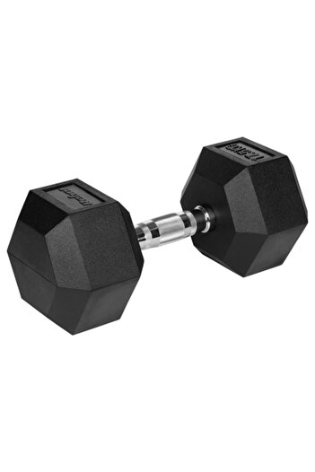 Rebel DUMBBELL HEX RUBBER-COATED CAST IRON 17.5KG ACTI