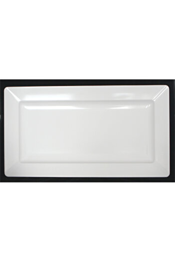 Raki Rectangular melamine serving platter RAKI BATON WHITE 27x50x1cm