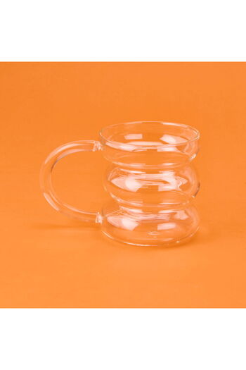 MİEN Mien Round Glass Mug - Transparent - 550 ml