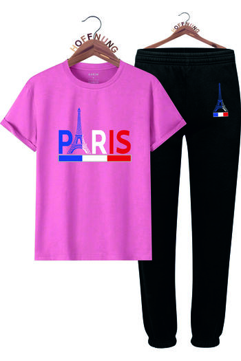 HOFFNUNG Full Pants Eiffel Tower Oversize