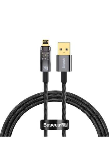 Baseus Data cable Baseus CATS000401, USB - Lightning, 2.4A, 1m, Black