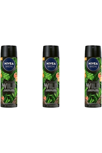 NIVEA Set 3 x Deodorant Anti-Perspirant Spray Nivea Extreme Wild 150ml, Limited Edition
