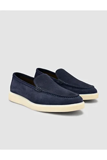 Cabani Suede Navy Blue Men's Loafer Shoes