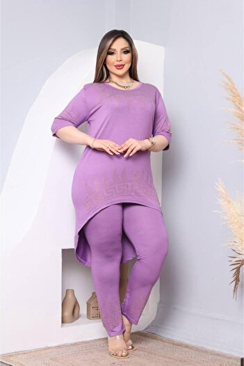 Kaptins Women's Tracksuit Set & Pajama Set Stone Detailed