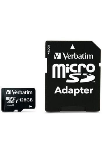 Verbatim Verbatim Memory Card, microSDHC, 128 GB, Class 10 + SD Adapter