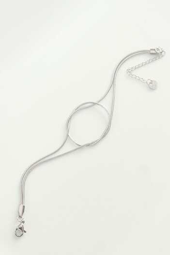 Clariss 316L Steel Silver Color Knot Model Bracelet