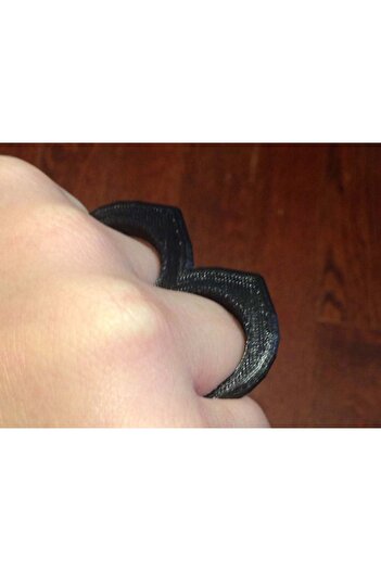 BYR Yeni Iki Parmakla Kendini Savunma Aracı (Knuckle Duster) (Sadece Plastik Aparattır!!!)