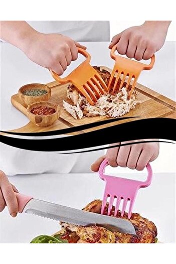 CT STONES Ct-Stones ®   2 Pieces Household Cooked Meat Chicken Cutting Dividing Shredding Fork Set