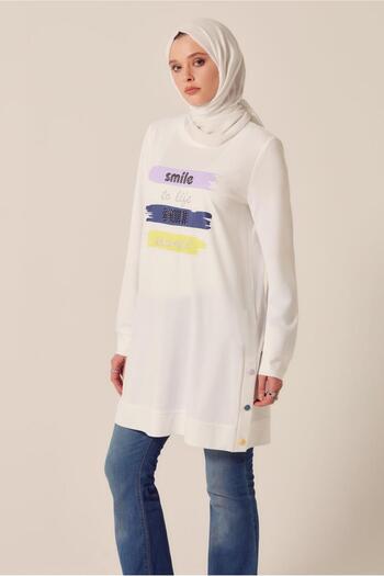 Alvina Text Printed Tracksuit Tunic 45603
