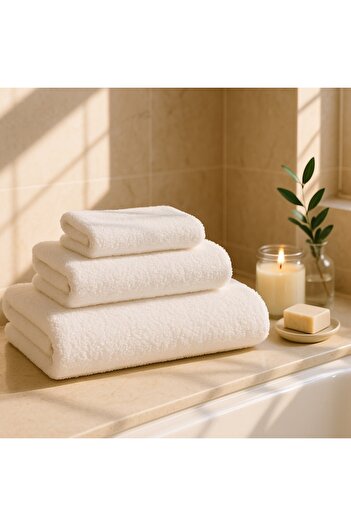 Bumbăcel 3-piece cotton hotel towel set