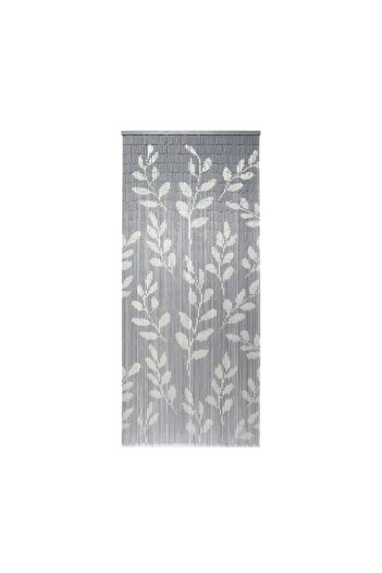 Luance Leaf Pattern Bamboo Beaded Door Curtain 90 x 200 cm
