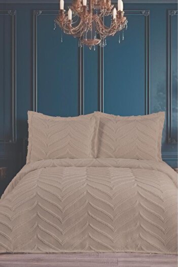 Çeyiz Diyarı Perota Soft Double Pique Set Beige