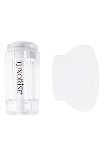 LUXORISE Silicone Nail Stamp with Scraper, Crystal Clear LUXORISE
