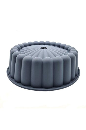 SIKS Baking Pan for Cakes, Cake, Silicone Material, Round, 20x6 cm, Gray