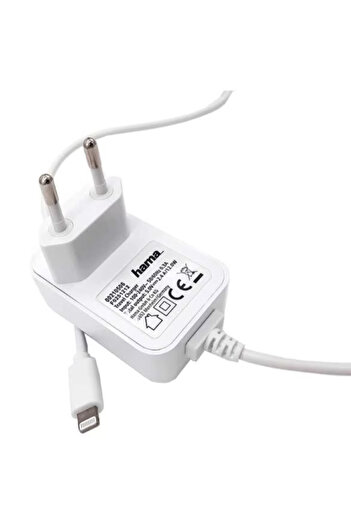 Hama Incarcator retea Hama 210506, Lightning, 12W, 1m (Alb)