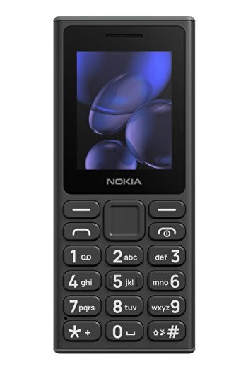 Nokia 105 (2024) Dual SIM Mobile Phone, Black, 2G, USB-C, FM Radio, 2" Display, 1000mAh Battery