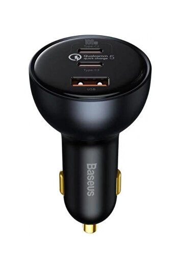 Baseus Baseus Qualcomm TZCCZM-0G Car Charger, Quick Charge, 160W, 2 x USB Type-C