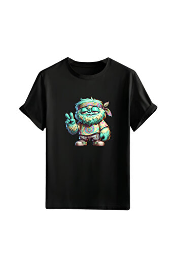 Gölge Store Animation Character Printed Oversize Unisex T-Shirt