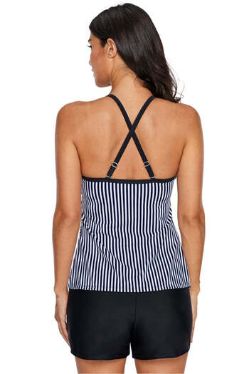 WildFashion Striped print tankini top SW2043-1122
