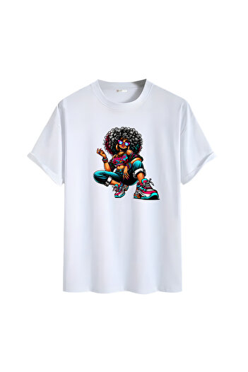 Gölge Store Animation Character Printed Oversize Unisex T-Shirt