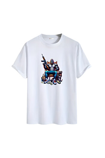 Gölge Store Animation Character Printed Oversize Unisex T-Shirt