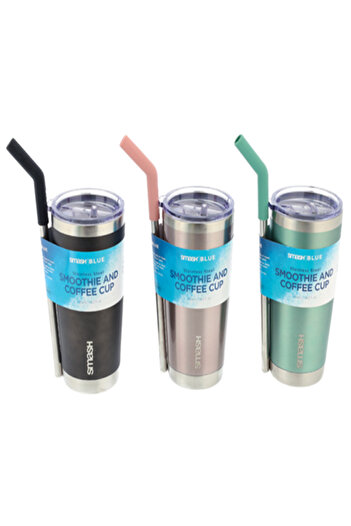 Smash Stainless Steel Smoothie and Coffee Cup - 550 ml