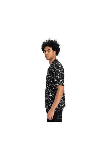 Quiksilver Cămașă Mercury Chrome Ss Cămașă casual pentru bărbați EQYWT04626-BLMC Negru