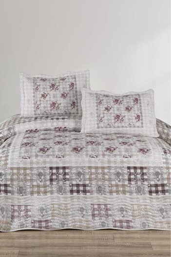 Çeyiz Diyarı Nivalis Printed Quilted Double Bedspread