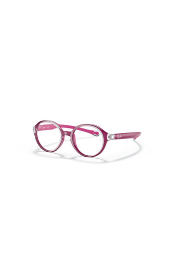 Ray-Ban Ray Ban Jr. Vista Unisex Phantos Eyeglasses- Rb 9075v - Lense Size:35mm - Violet On Rubber Violet