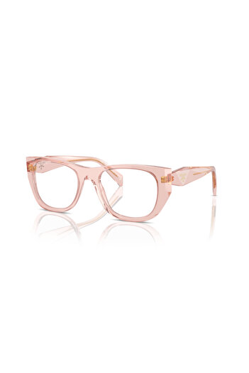 Prada Woman Irregular Eyeglasses- Pr A18v - Lense Size:52mm - Root Tortoise
